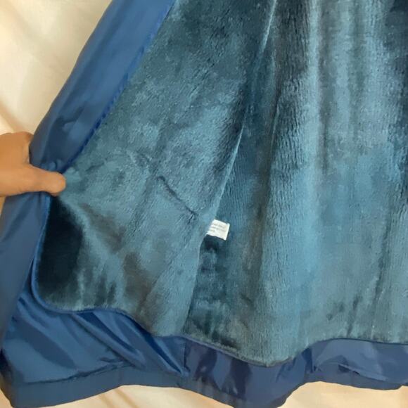 Vintage London Fog| Women’s teal collared long trench coat jacket - Picture 4 of 14